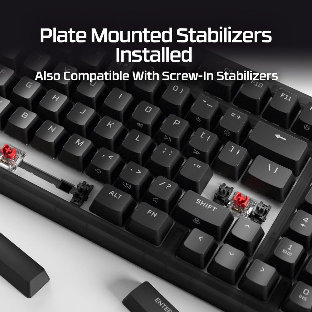 TECLADO ALÁMBRICO HYPERX ORIGINS 2 1800 HOT SWAP | NEGRO - 5