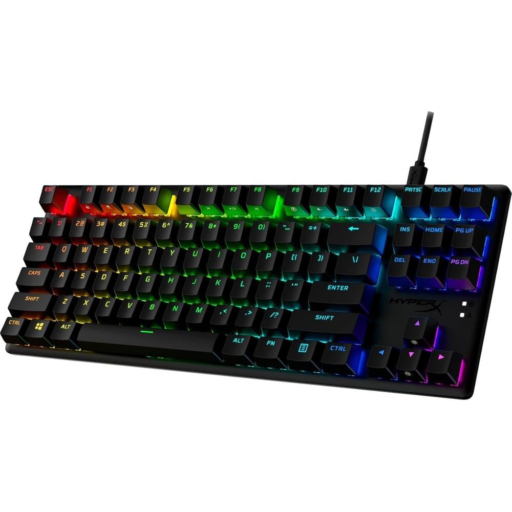 TECLADO ALÁMBRICO HYPERX ALLOY ORIGINS CORE SWITCH RED | NEGRO - 1