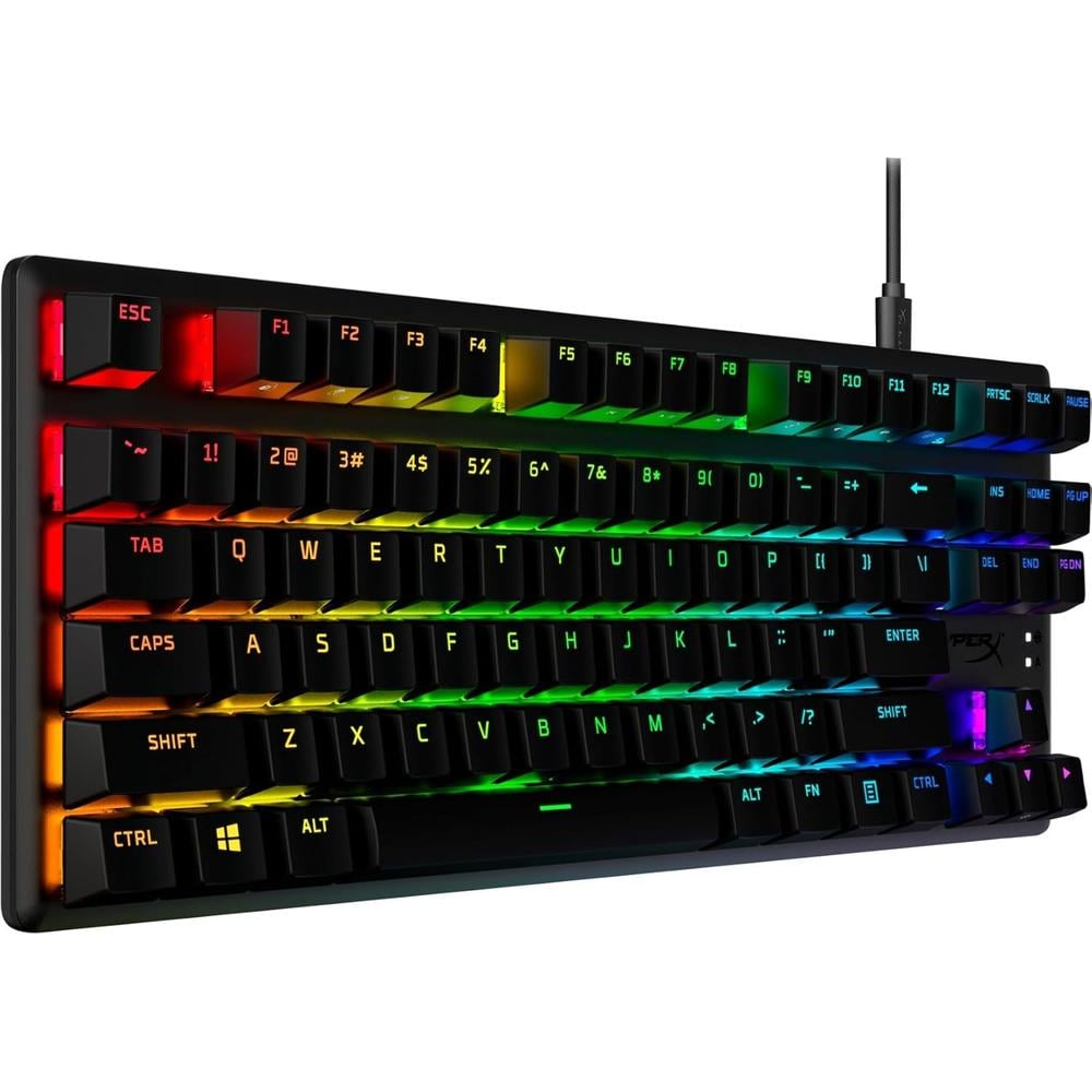 TECLADO ALÁMBRICO HYPERX ALLOY ORIGINS CORE SWITCH RED | NEGRO - 3