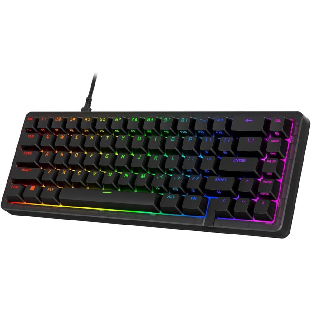 TECLADO ALÁMBRICO HYPERX ORIGINS 2 65 HOT SWAP | NEGRO - 1