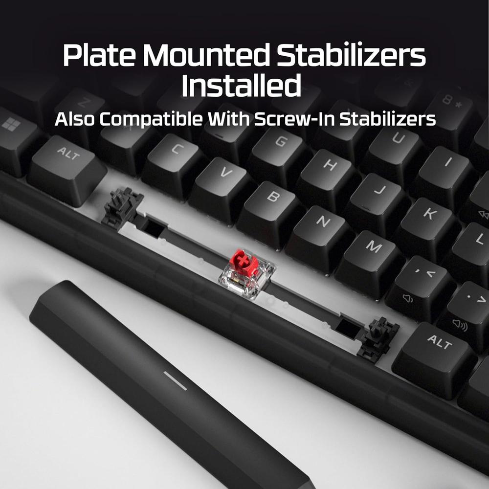 TECLADO ALÁMBRICO HYPERX ORIGINS 2 65 HOT SWAP | NEGRO - 5