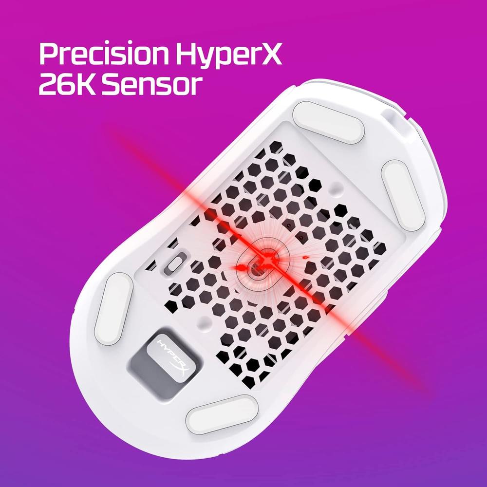 MOUSE INALÁMBRICO HYPERX PULSEFIRE HASTE 2 DUAL 100H | NEGRO - 5