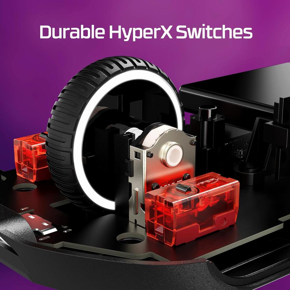 MOUSE INALÁMBRICO HYPERX PULSEFIRE HASTE 2 DUAL 100H | NEGRO - 6
