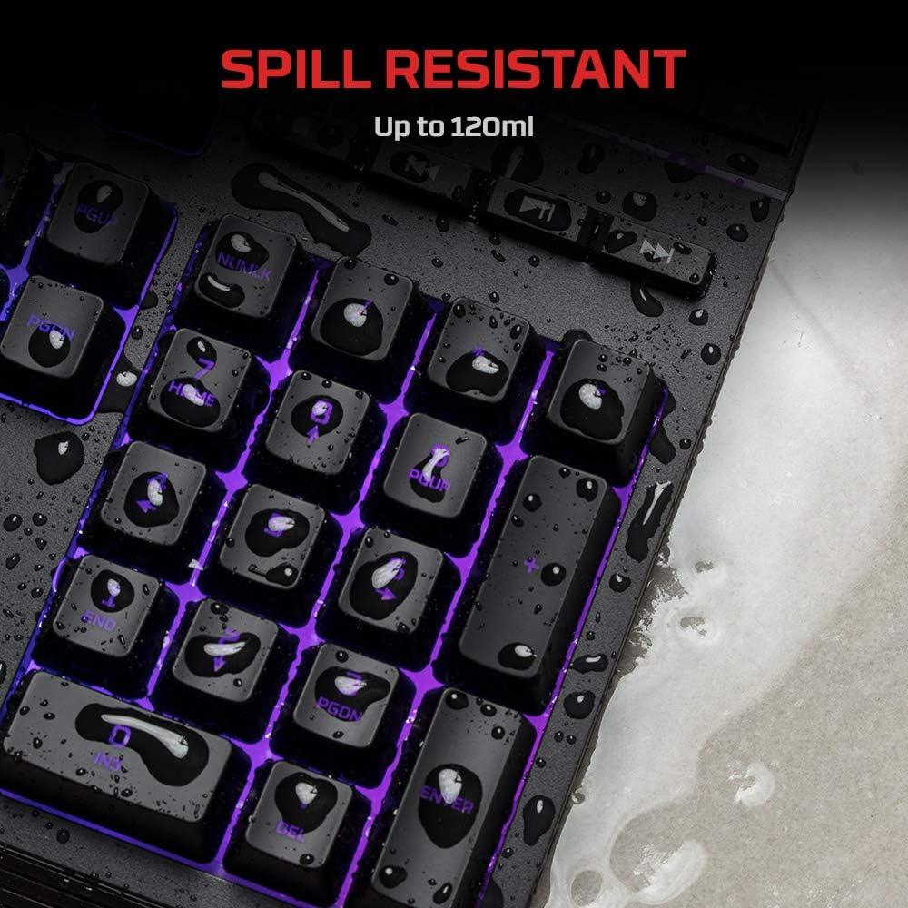 TECLADO ALÁMBRICO HYPERX ALLOY CORE RGB MEMBRANE SPILL RESISTANT | NEGRO - 2