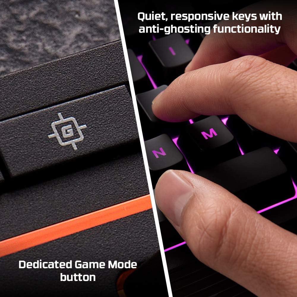 TECLADO ALÁMBRICO HYPERX ALLOY CORE RGB MEMBRANE SPILL RESISTANT | NEGRO - 4