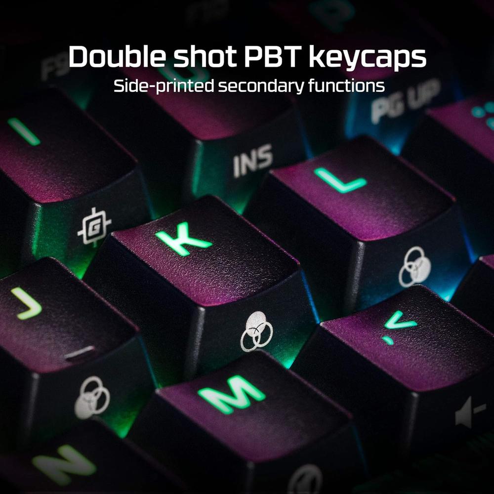 TECLADO ALÁMBRICO HYPERX ALLOY ORIGINS 60 SWITCH RED | NEGRO - 5