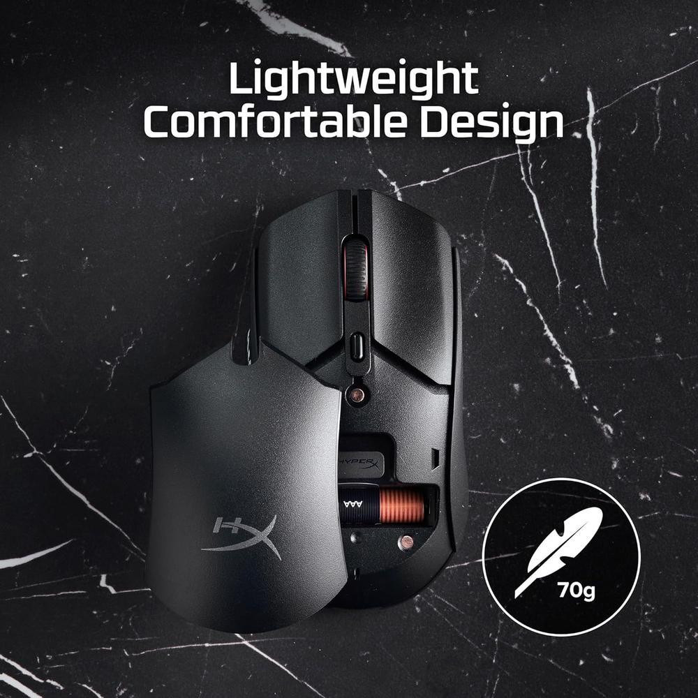 MOUSE INALÁMBRICO HYPERX PULSEFIRE HASTE 2 CORE DUAL | NEGRO - 6