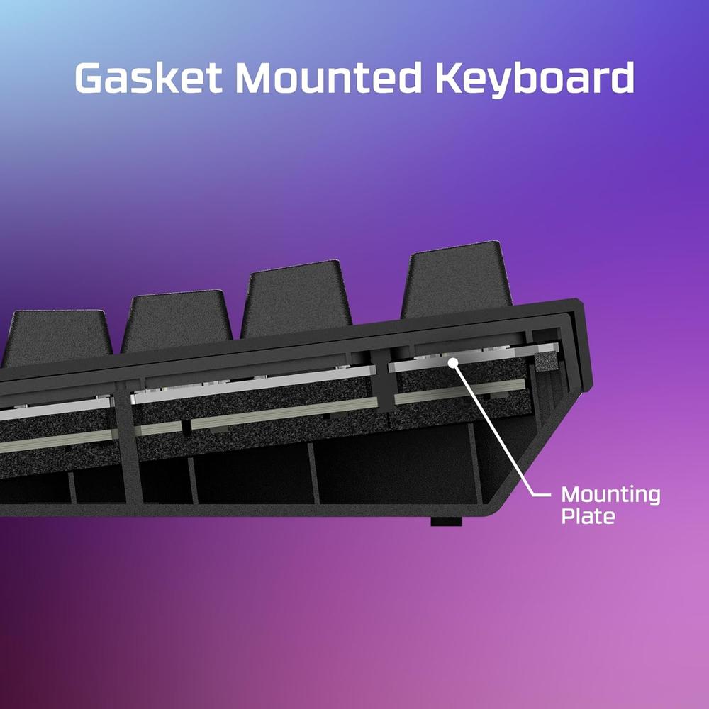 TECLADO ALÁMBRICO HYPERX ALLOY RISE 75 HOT SWAP | NEGRO - 5