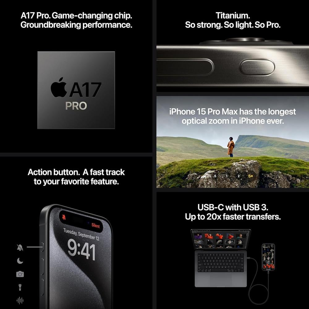 (REACONDICIONADO) IPHONE 15 PRO MAX 512 GB - 6