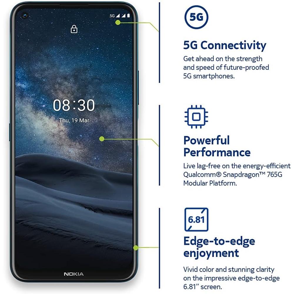 CELULAR NOKIA 8.3 5G 128GB DIGITAL | POLAR NIGHT - 4