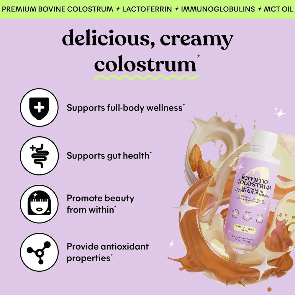 LEMME CREAMER COLOSTRUM VANILLA CREAM | 1 ENVASE - 3