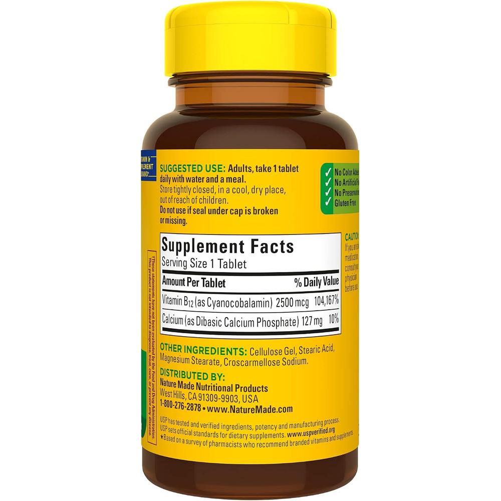 NATURE MADE VITAMINA B12 2500 MCG | 60 UND - 8