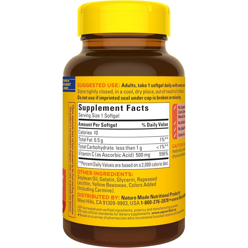 NATURE MADE VITAMINA C 500 MG | 60 UND - 8
