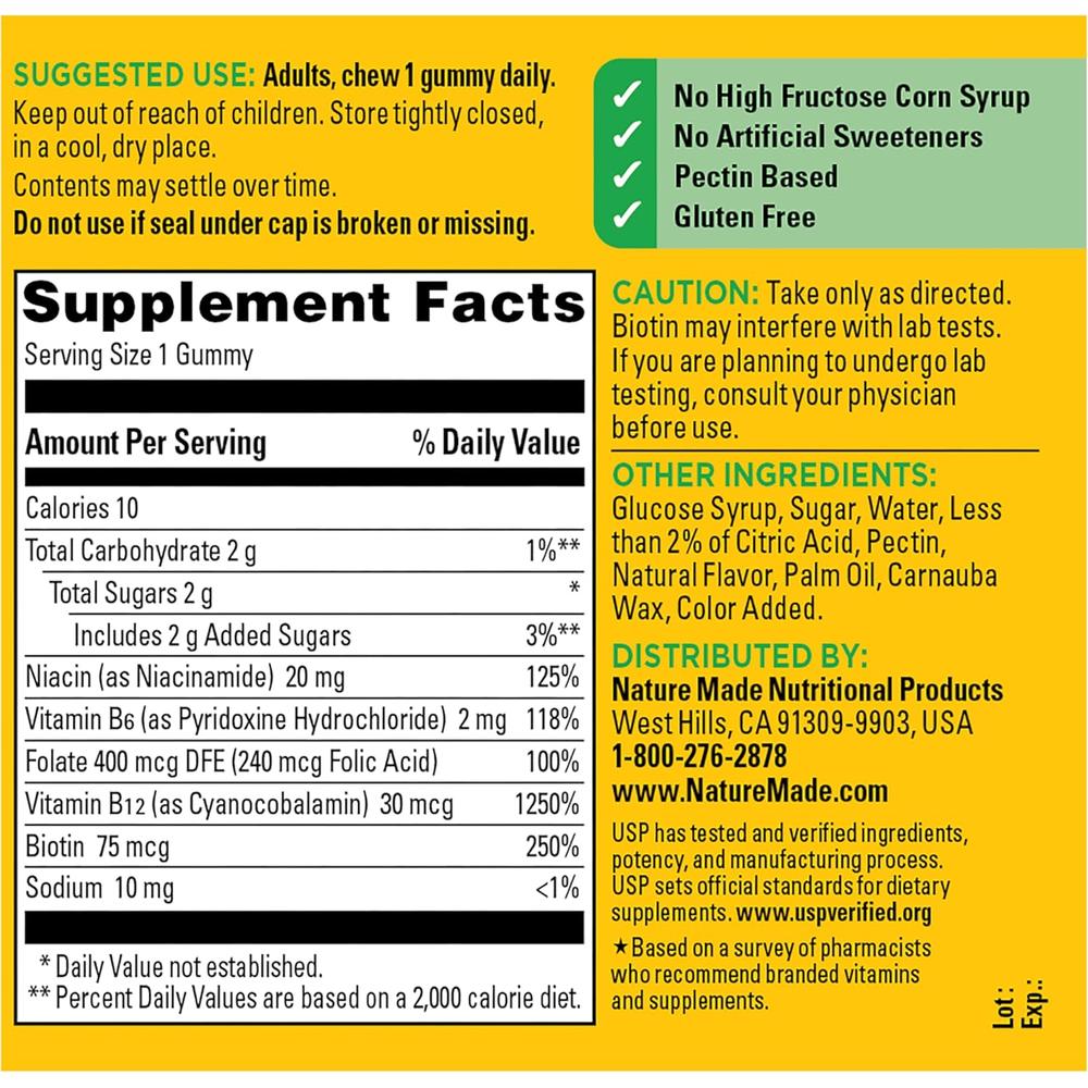 NATURE MADE COMPLEJO VITAMINA B | 60 UND - 9