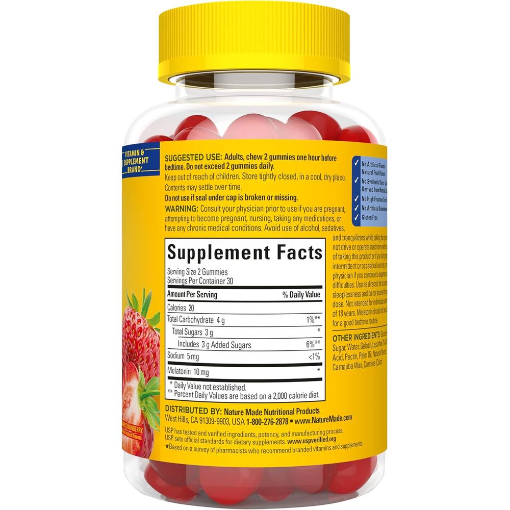 NATURE MADE MELATONINA 10 MG GOMITAS | 60 UND - 7