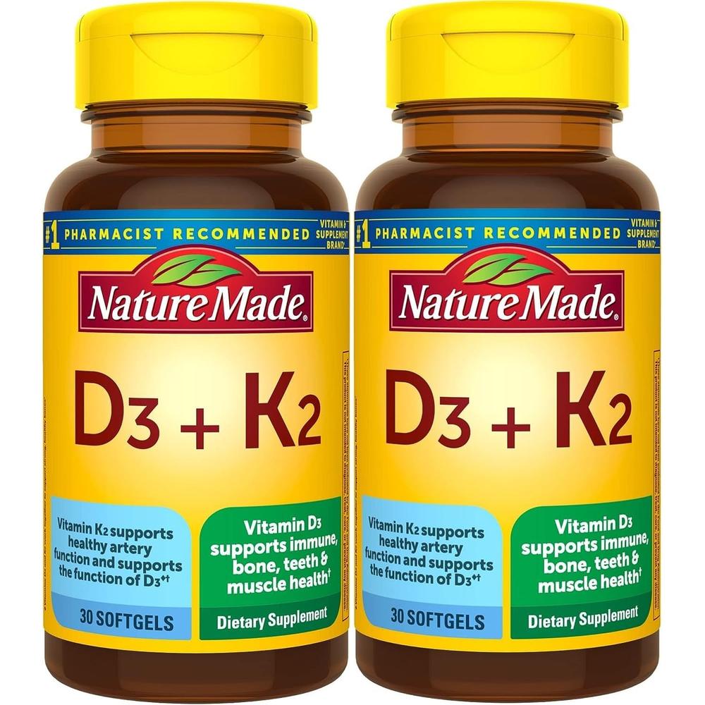 NATURE MADE PACK 2 VITAMINA D3 + K2 5000 UI | 30 UND C/U - 1