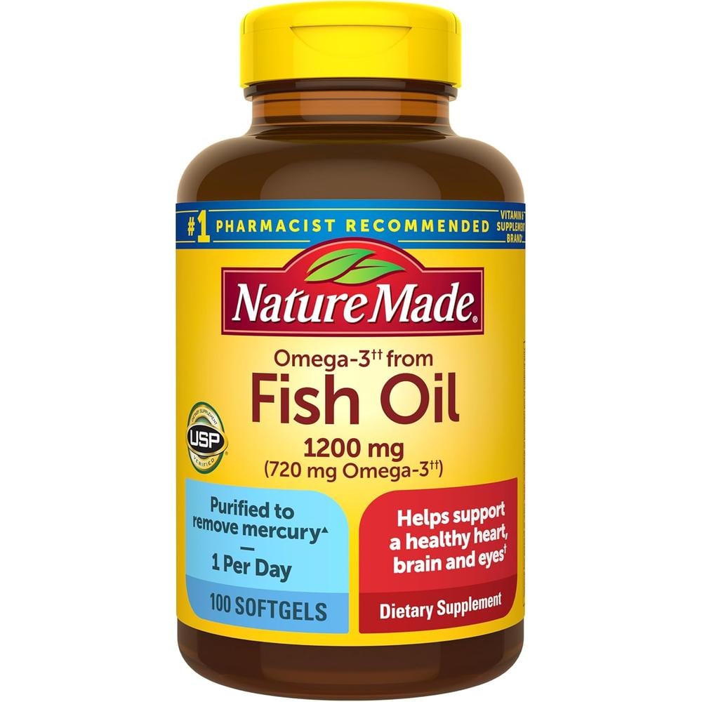 NATURE MADE OMEGA 3 + FISH OIL 1200 MG | 100 UND - 1