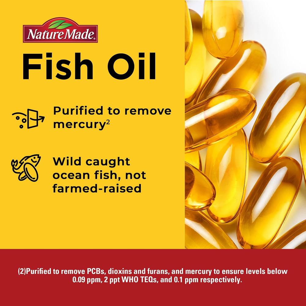 NATURE MADE OMEGA 3 FISH OIL BURP LESS 1200 MG | 200 UND - 4
