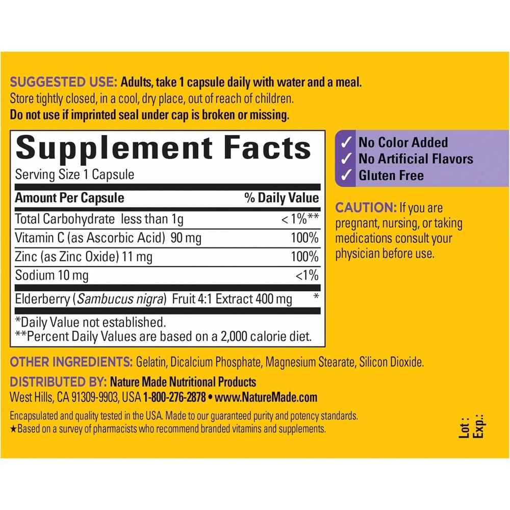 NATURE MADE SAÚCO + VITAMINA C + ZINC | 60 UND - 7