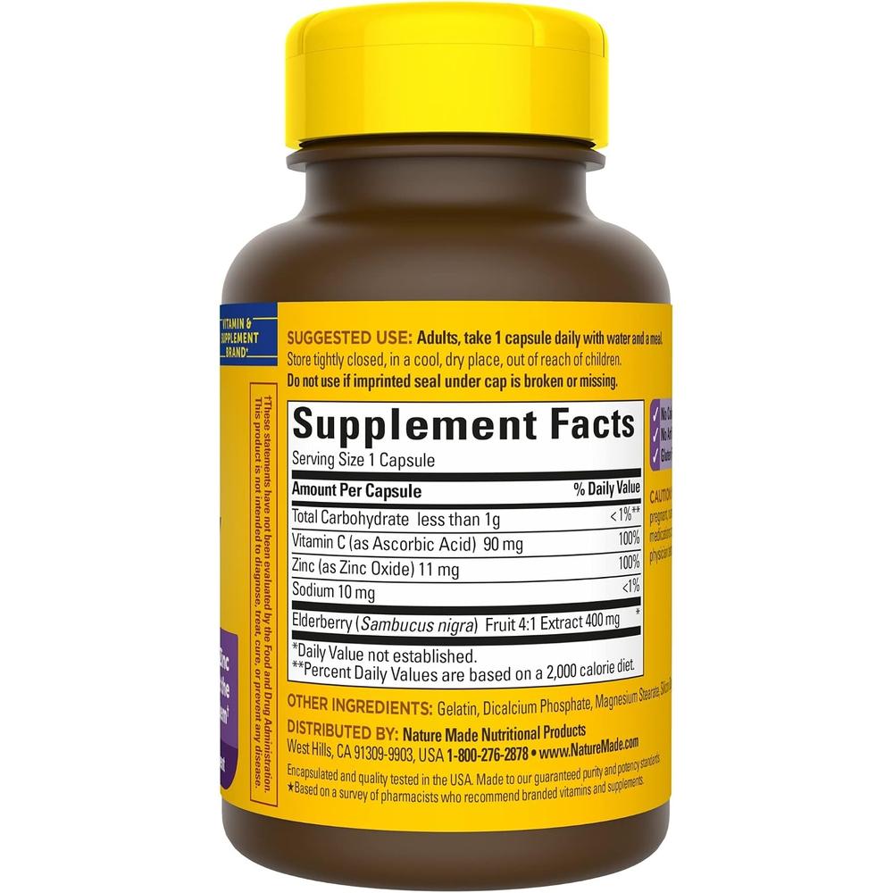 NATURE MADE SAÚCO + VITAMINA C + ZINC | 60 UND - 9