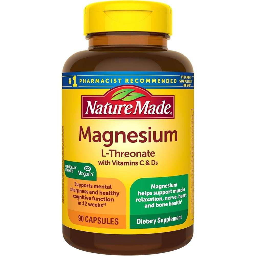 NATURE MADE MAGNESIO L-TREONATO | 90 UND - 1