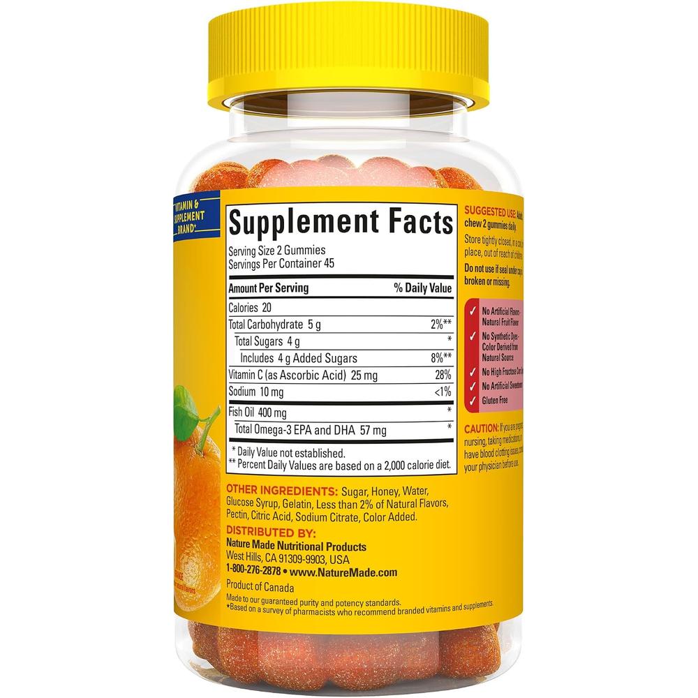 NATURE MADE PACK 2 OMEGA 3 GOMITAS | 90 UND C/U - 7