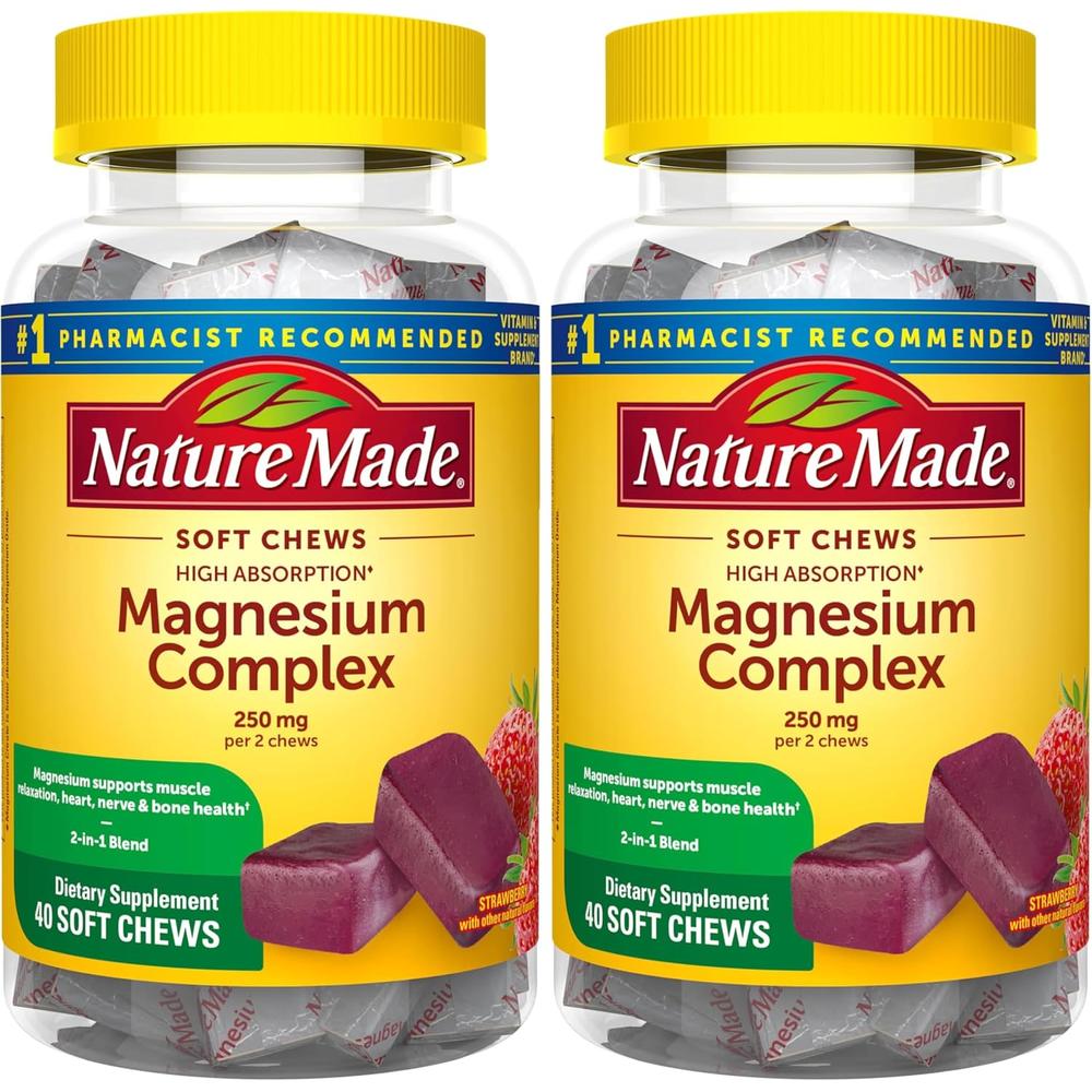 NATURE MADE PACK 2 COMPLEJO DE MAGNESIO | 40 UND C/U - 1