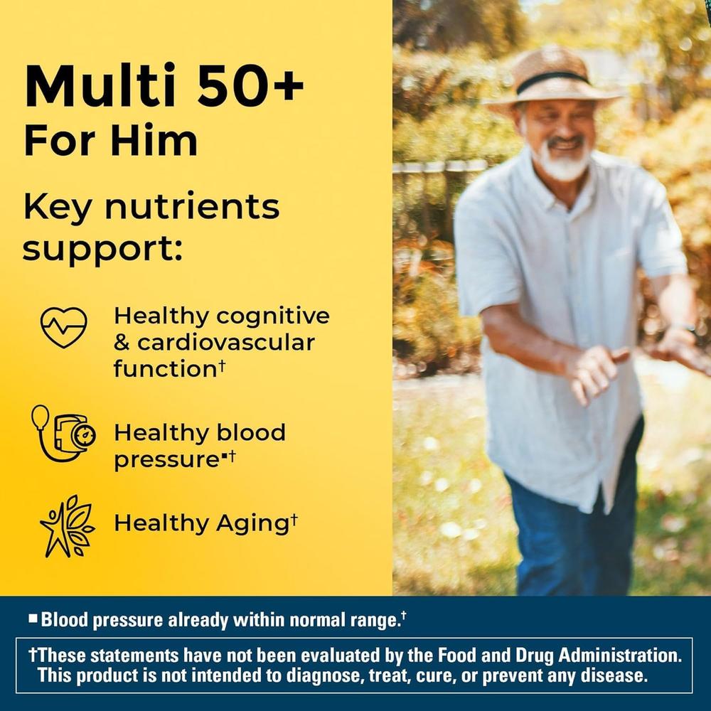 NATURE MADE PACK 2 MULTIVITAMÍNICO MEN 50+ | 90 UND C/U - 2