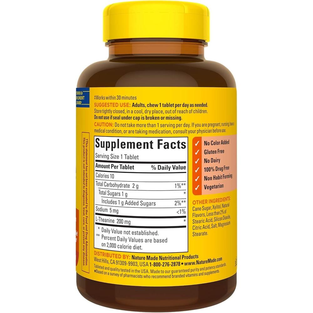 NATURE MADE PACK 2 L-TEANINA 200 MG | 50 UND C/U - 9