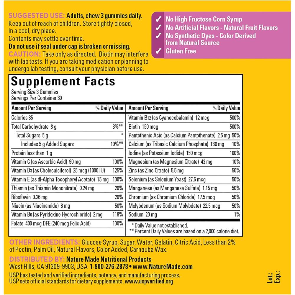 NATURE MADE PACK 2 MULTIVITAMÍNICO MUJER ADVANCED | 90 UND C/U - 4