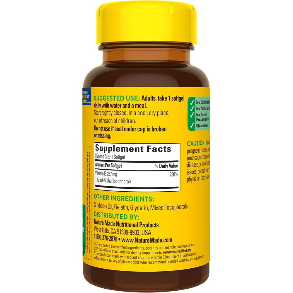 NATURE MADE VITAMINA E 400 UI | 100 UND - 8