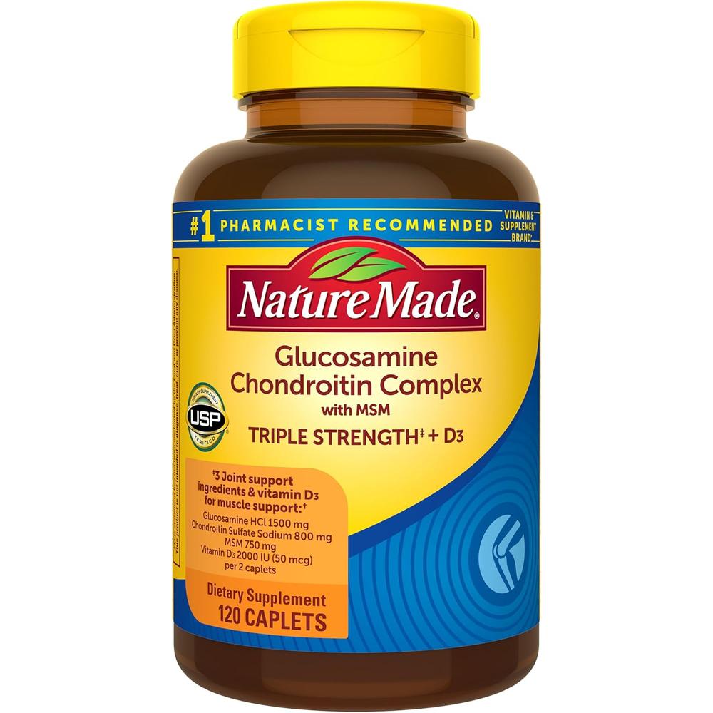 NATURE MADE GLUCOSAMINA + CONDROITINA + MSM | 120 UND - 1
