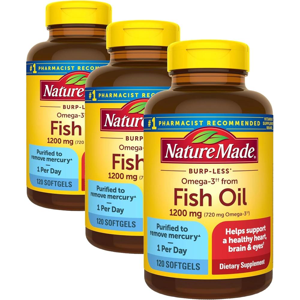 NATURE MADE PACK 3 ACEITE DE PESCADO 1200 MG | 120 UND C/U - 1