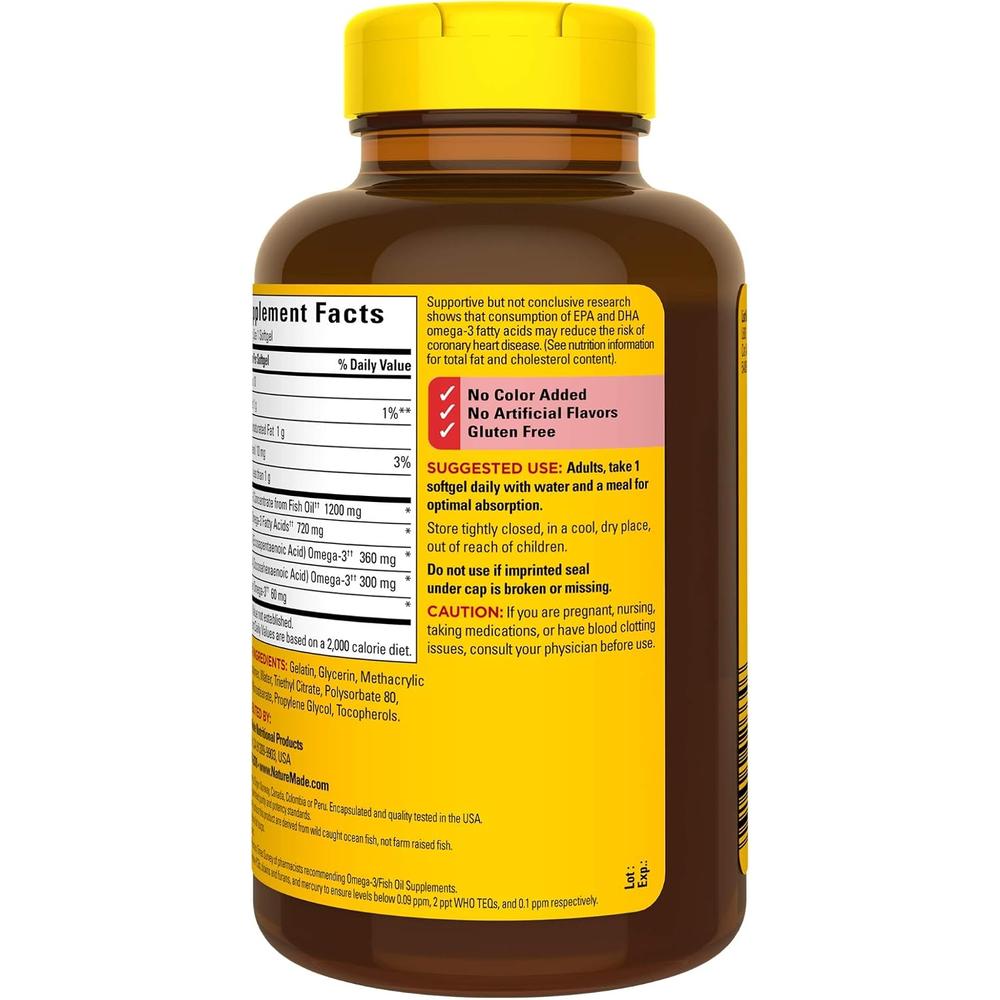 NATURE MADE PACK 3 ACEITE DE PESCADO 1200 MG | 120 UND C/U - 9