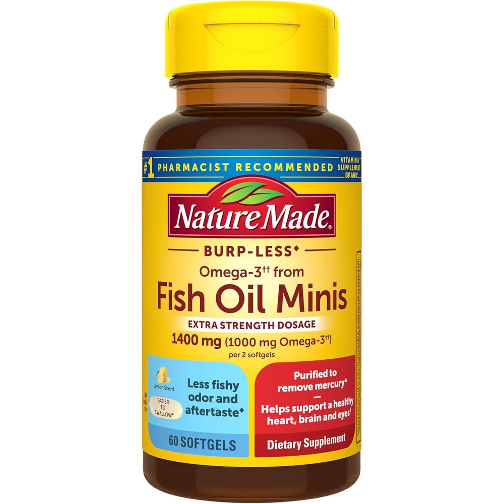 NATURE MADE OMEGA 3 MINI 1400 MG | 60 UND - 1