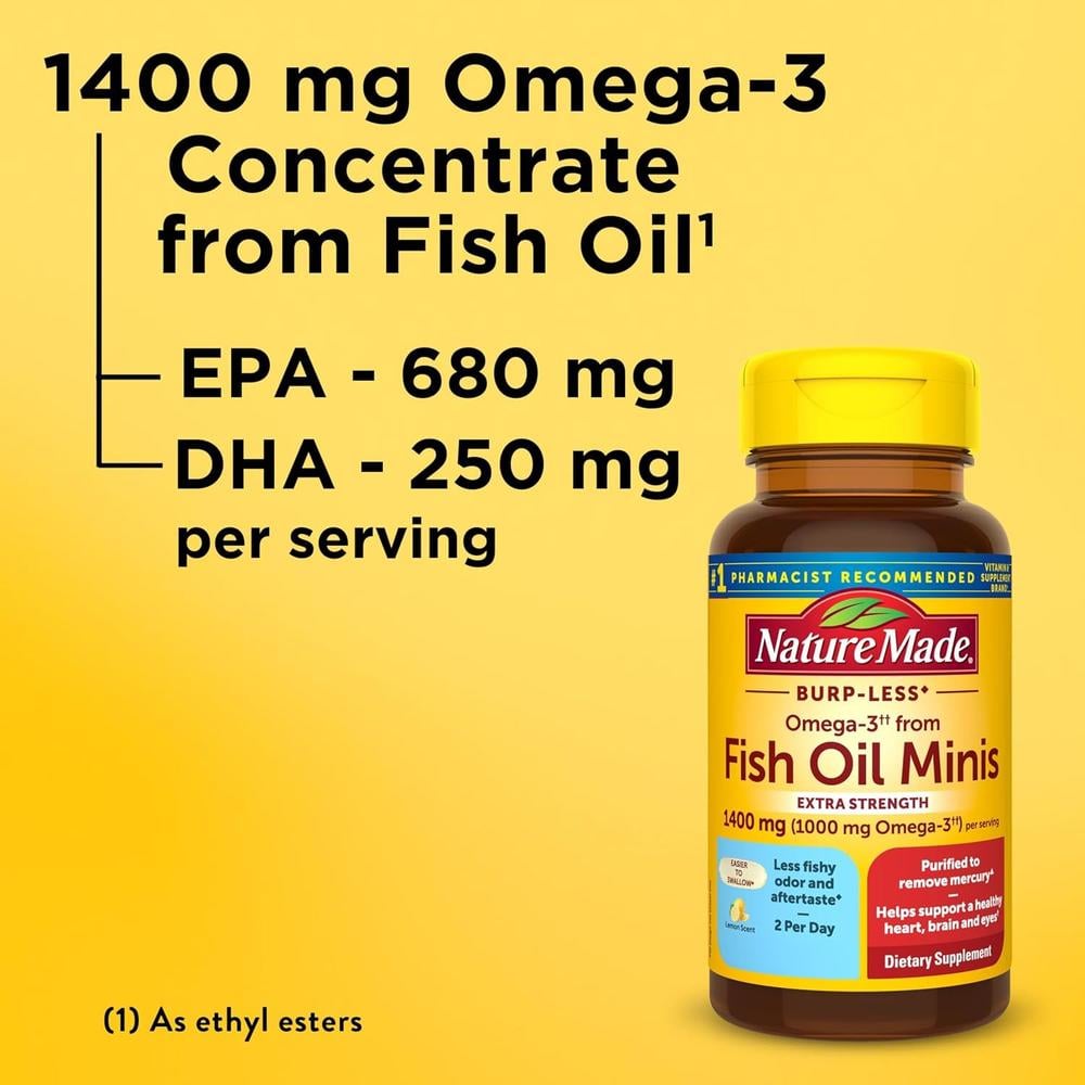 NATURE MADE OMEGA 3 MINI 1400 MG | 60 UND - 3