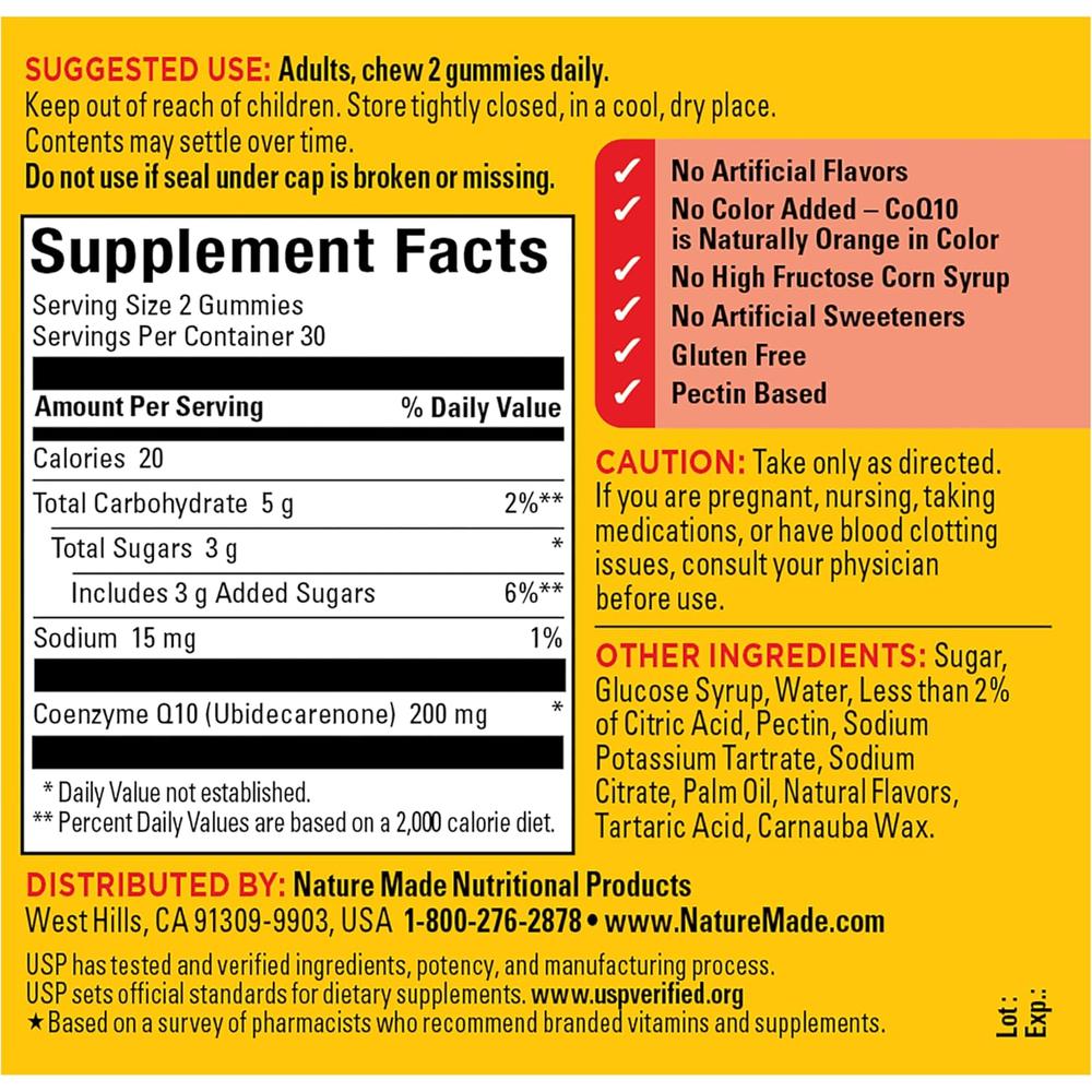 NATURE MADE COQ10 200 MG | 60 UND - 9