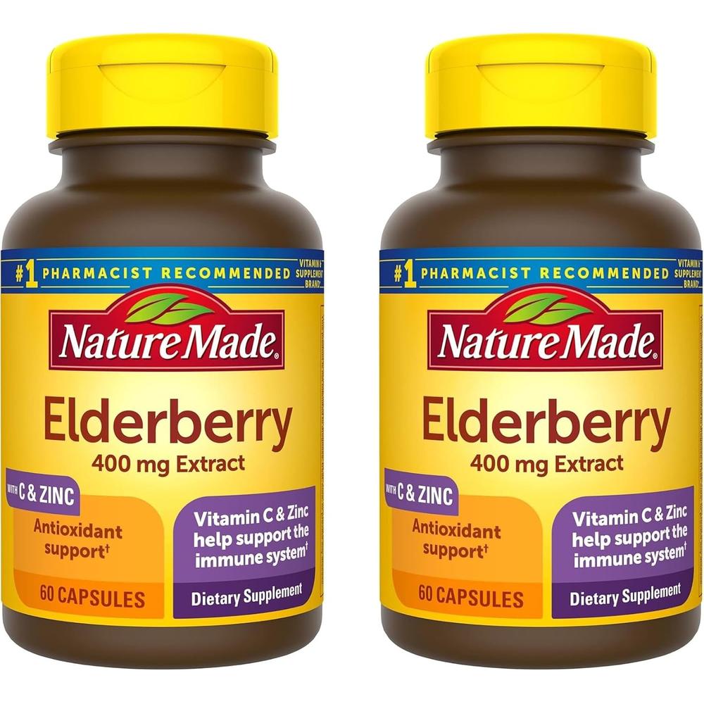 NATURE MADE PACK 2 SAÚCO + VITAMINA C + ZINC | 60 UND C/U - 1