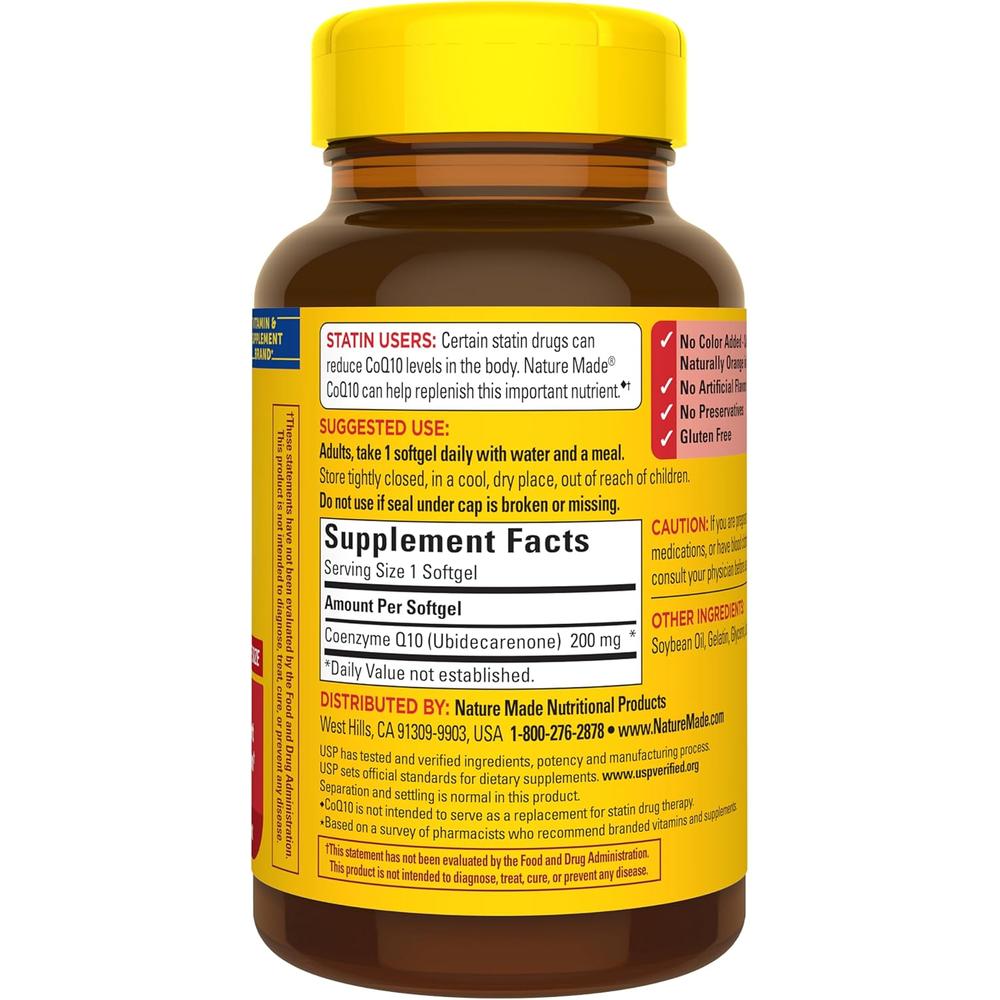 NATURE MADE UNFLAVORED COQ10 200 MG | 80 UND - 8