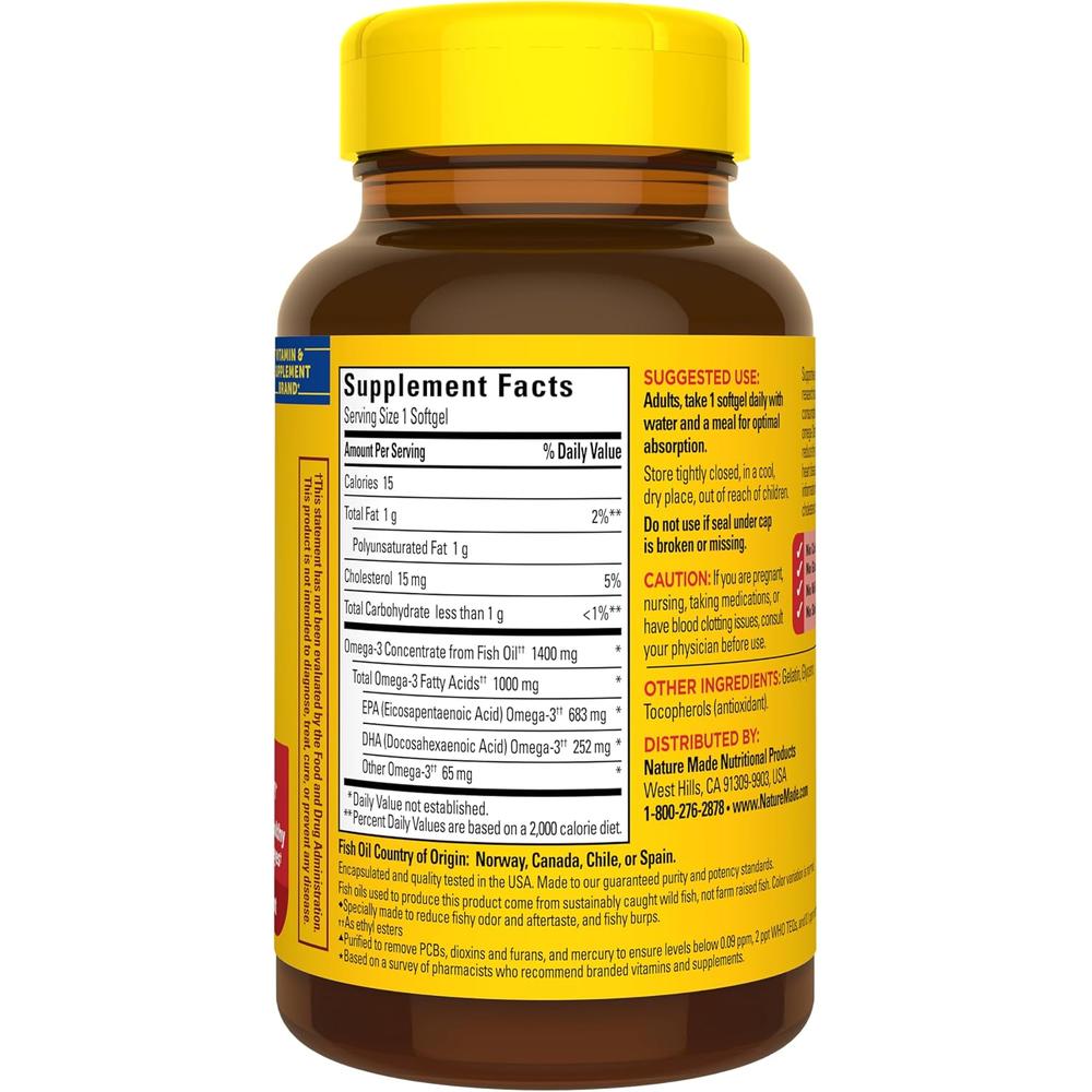 NATURE MADE OMEGA 3 ULTRA 1400 MG | 45 UND - 8
