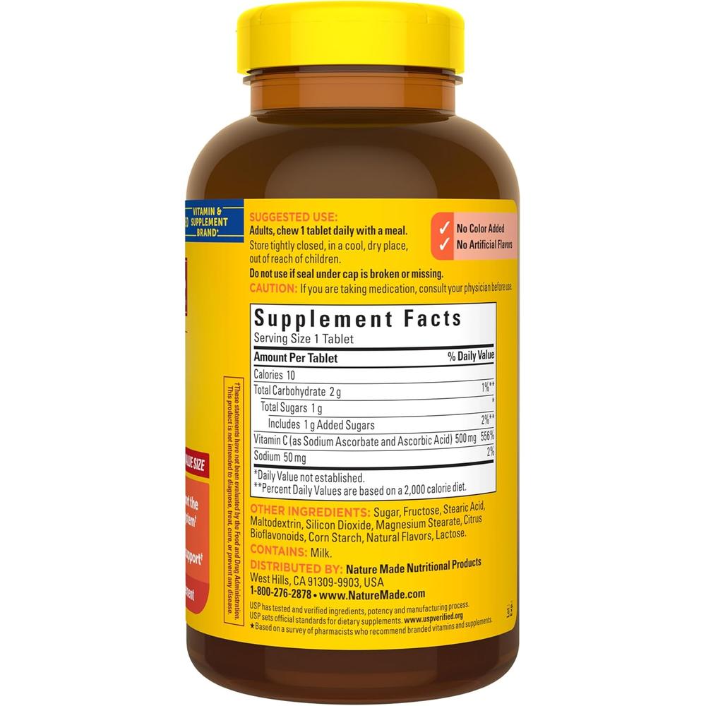NATURE MADE VITAMINA C MASTICABLE 500 MG | 150 UND - 9