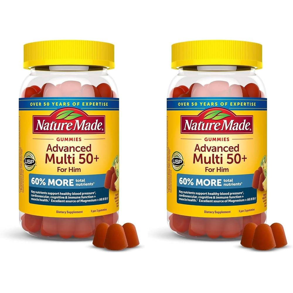 NATURE MADE PACK 2 MULTIVITAMÍNICO HOMBRE 50+ ADVANCED | 84 UND C/U - 1