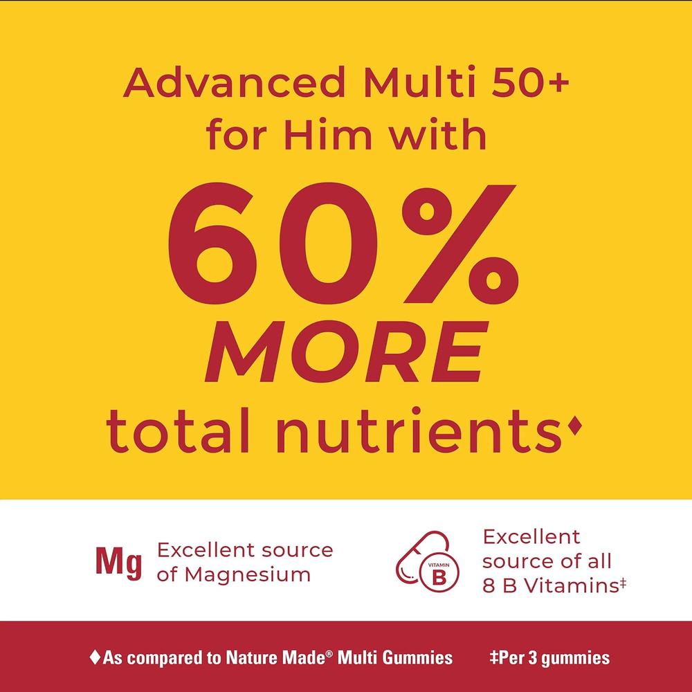 NATURE MADE PACK 2 MULTIVITAMÍNICO HOMBRE 50+ ADVANCED | 84 UND C/U - 2