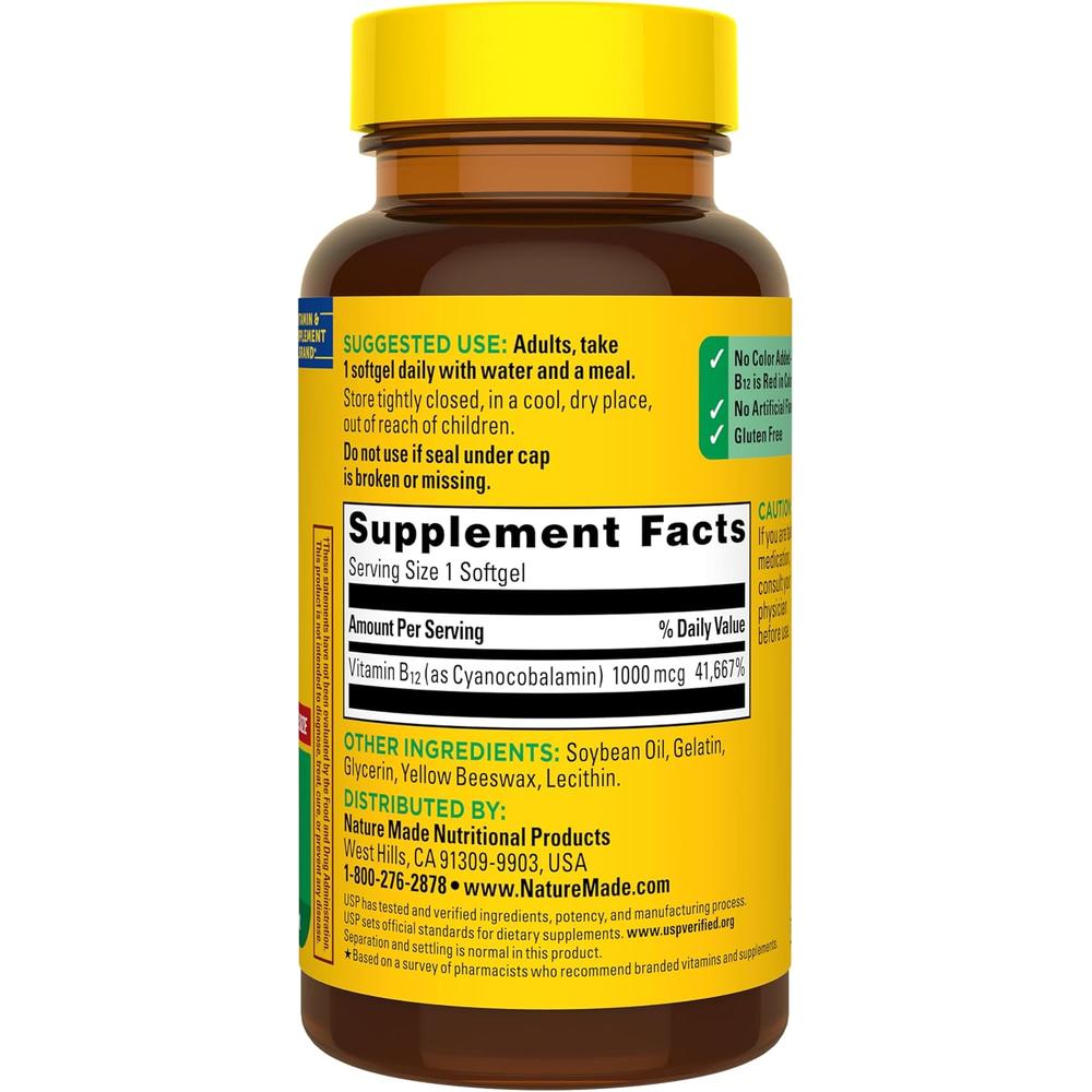 NATURE MADE VITAMINA B12 1000 MCG | 150 UND - 9