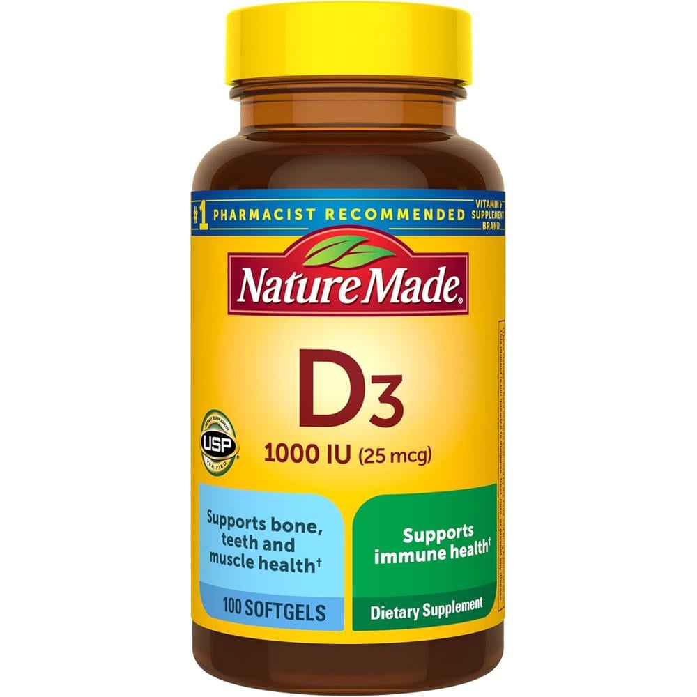 NATURE MADE VITAMINA D3 1000 UI (25 MCG) | 100 UND - 1