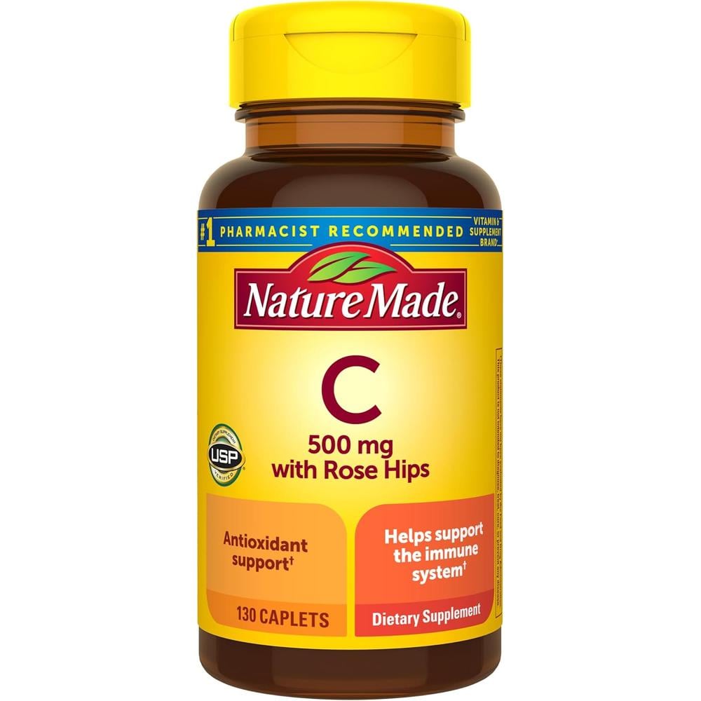 NATURE MADE VITAMINA C 500 MG CON ESCARAMUJO | 130 UND - 1