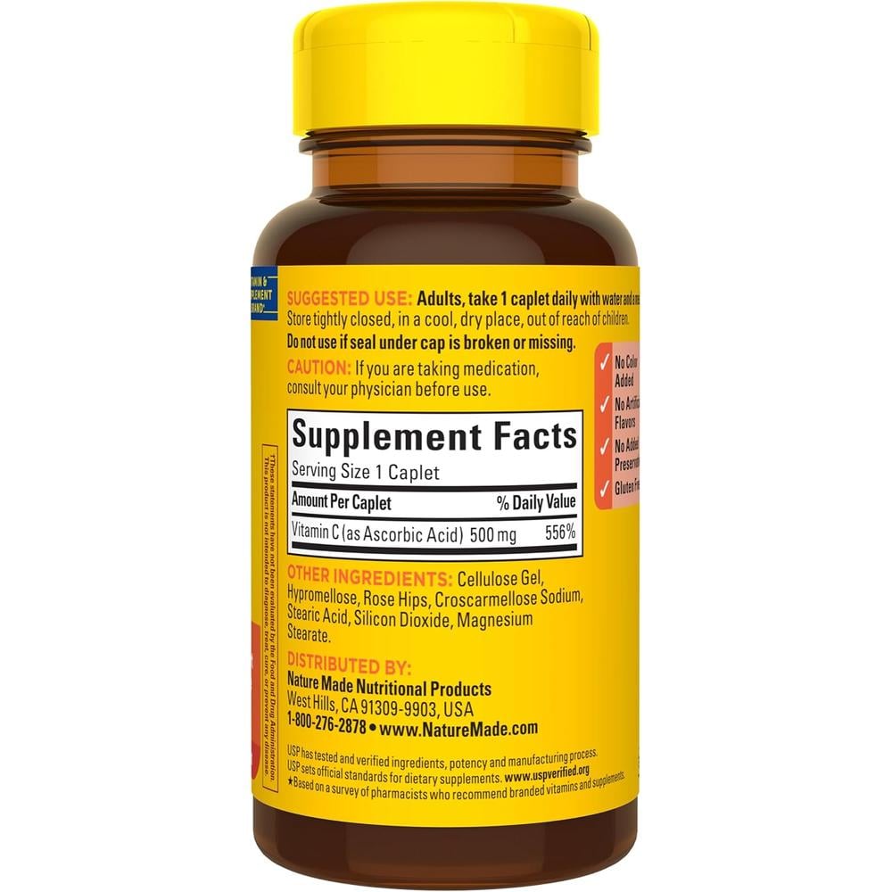 NATURE MADE VITAMINA C 500 MG CON ESCARAMUJO | 130 UND - 8