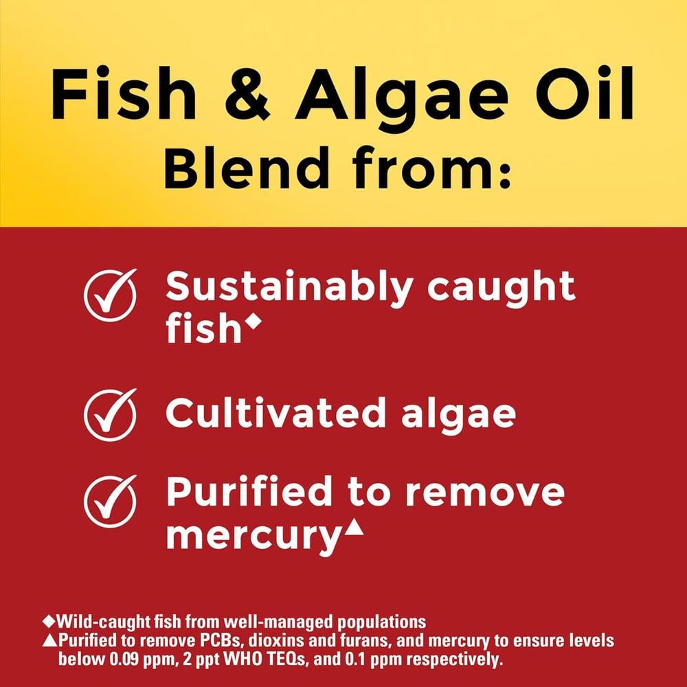 NATURE MADE OMEGA 3 ACEITE DE PESCADO + ALGAS 1200 MG | 60 UND - 3