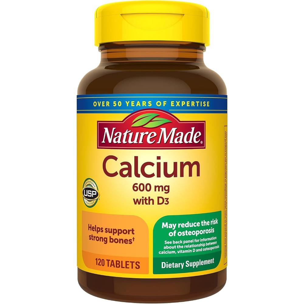 NATURE MADE PACK 3 CALCIO 600 MG + VITAMINA D3 | 120 UND C/U - 1