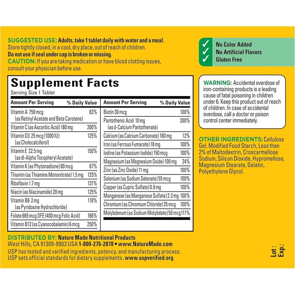 NATURE MADE MULTIVITAMÍNICO | 130 UND - 7